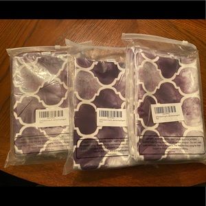 6 Pillow Case Covers 18 X 18 Inches Grey Purple